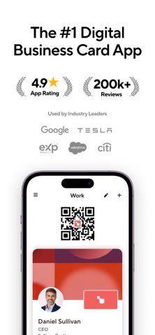 Blinq: Digital Business Card для iOS — скриншот 1