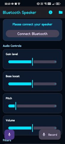 Bluetooth Lound speaker для Android — скриншот 1