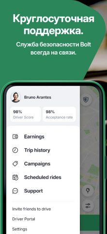 Bolt Driver: Работа за рулем для Android — скриншот 5