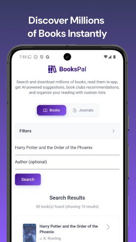 BooksPal: Read & Discover для Android — скриншот 1