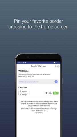 BorderWatcher для Android — скриншот 1