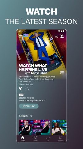 Bravo — Live Stream TV Shows для Android — скриншот 3