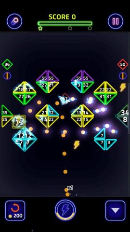 Brick Breaker Glow для Android — скриншот 4