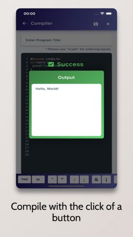 C Compiler — Run .c Code для Android — скриншот 4