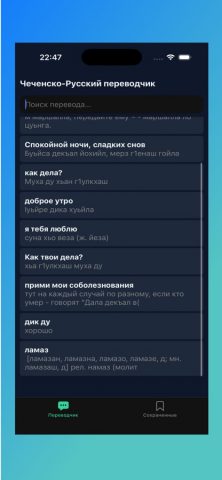 Чеченско-Русский переводчик для iOS — скриншот 3