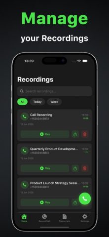 Call Recorder & Запись Звонков для iOS — скриншот 4