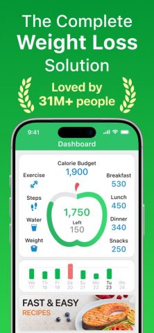 Calorie Counter — MyNetDiary для iOS — скриншот 1