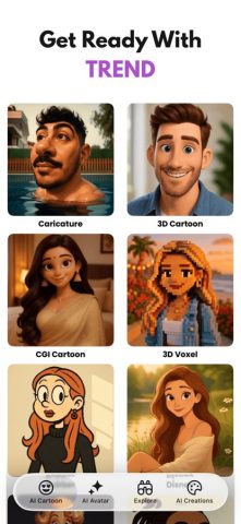 Cartoonify: AI Тун Лицо для iOS — скриншот 1