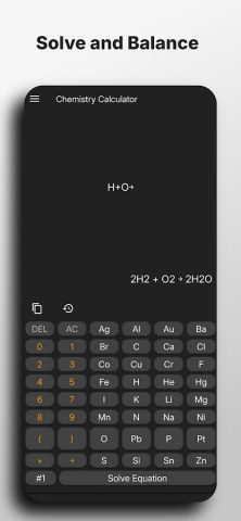 Chemistry Calculator AI Solver для Android — скриншот 3