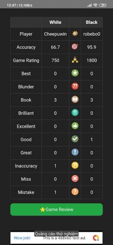 Chess Analysis для Android — скриншот 1