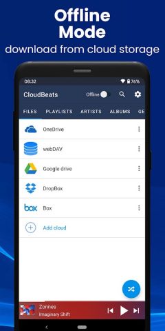 CloudBeats Cloud Music Player для Android — скриншот 2