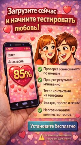 Compatibility Love Tester для Android — скриншот 1