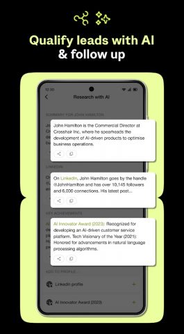 Covve : Business Card Scanner для Android — скриншот 4