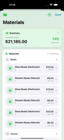 Craft Price Calculator для iOS — скриншот 3
