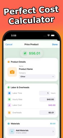 Craft Price Calculator для iOS — скриншот 4