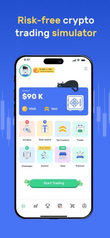 Cryptomania Trading Simulator для iOS — скриншот 1