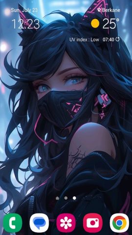 Девушка Маска Обои для Android — скриншот 4