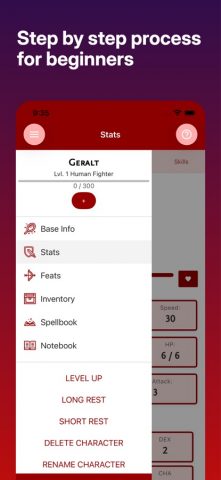 DnD 5e Character Keep для iOS — скриншот 1