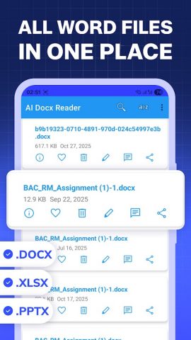 Docx Reader Просмотр Docx Word для Android — скриншот 1