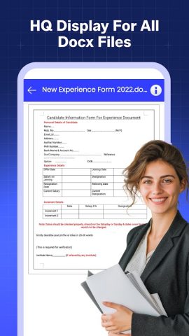 Docx Reader Просмотр Docx Word для Android — скриншот 2