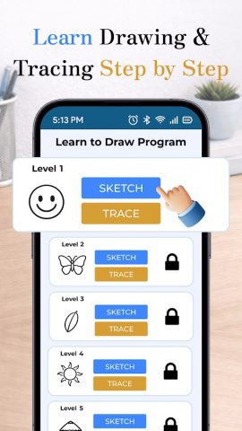 Draw : Trace & Sketch для Android — скриншот 3