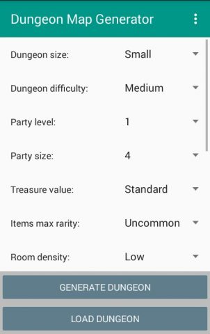 Dungeon Map Generator для Android — скриншот 1