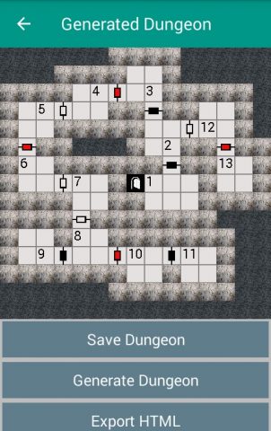 Dungeon Map Generator для Android — скриншот 5