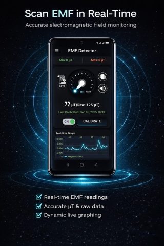 EMF Detector — EMF Meter для Android — скриншот 2