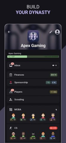 ESMO: Esports Manager Online для Android — скриншот 1