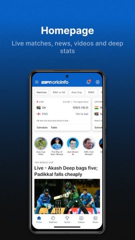 ESPNcricinfo — Live Cricket для Android — скриншот 4