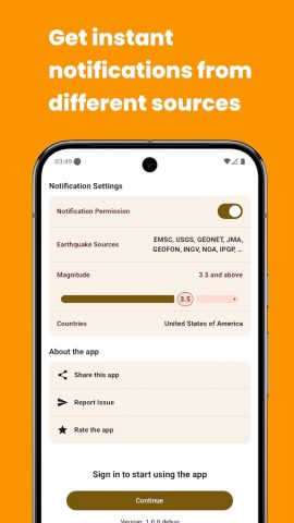 Earthquake Global для Android — скриншот 2