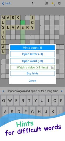 English Crosswords Puzzle Game для iOS — скриншот 4
