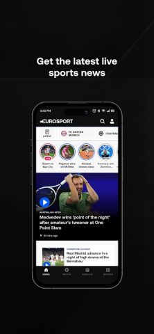 Eurosport: News & Results для Android — скриншот 3