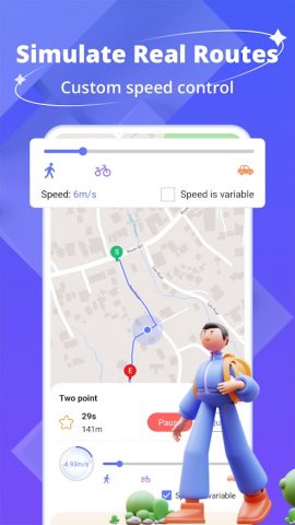 Fake GPS: AnyGo GPS Spoofer для Android — скриншот 4