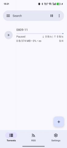 FastTorrent-torrent downloader для Android — скриншот 1