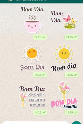 Figurinhas bom dia e boa tarde для Android — скриншот 4