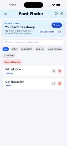 Font-Finder для iOS — скриншот 3