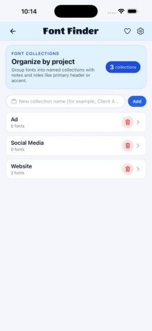 Font-Finder для iOS — скриншот 4