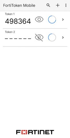 FortiToken Mobile для Android — скриншот 1