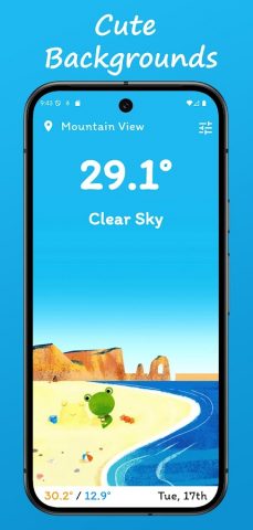 Froggy Weather для Android — скриншот 1