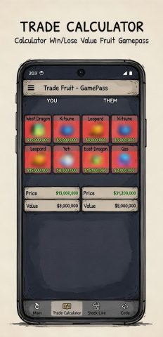 Fruit Trade Value Calculator для Android — скриншот 1