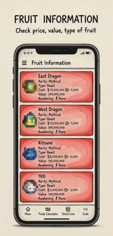 Fruit Trade Value Calculator для Android — скриншот 2