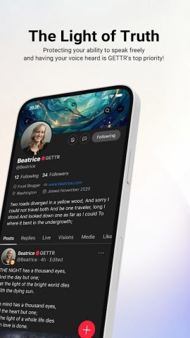 GETTR для Android — скриншот 2