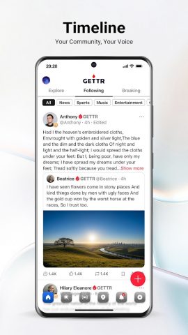 GETTR для Android — скриншот 3