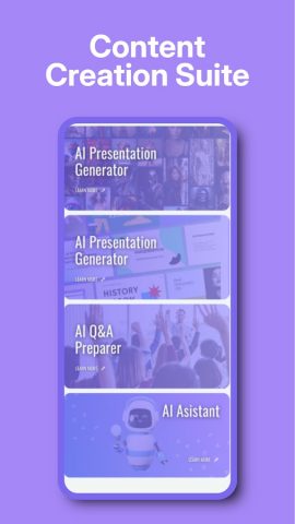 Gamma AI app для Android — скриншот 1