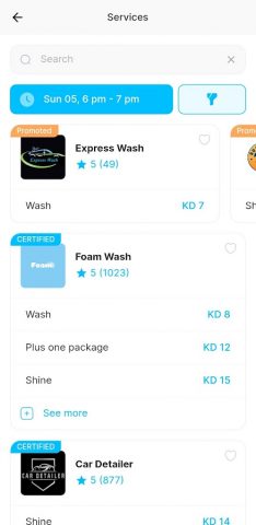 Ghaseel Car Wash для Android — скриншот 3