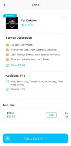 Ghaseel Car Wash для Android — скриншот 4