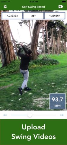 Golf Swing Speed Analyzer для iOS — скриншот 1