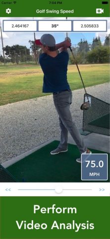 Golf Swing Speed Analyzer для iOS — скриншот 3