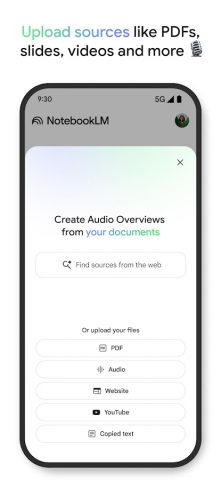 Google NotebookLM для Android — скриншот 3